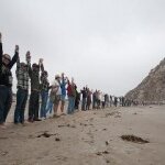 Worldwide Drilling Protesters Joined their Hands On Hundreds of Beaches